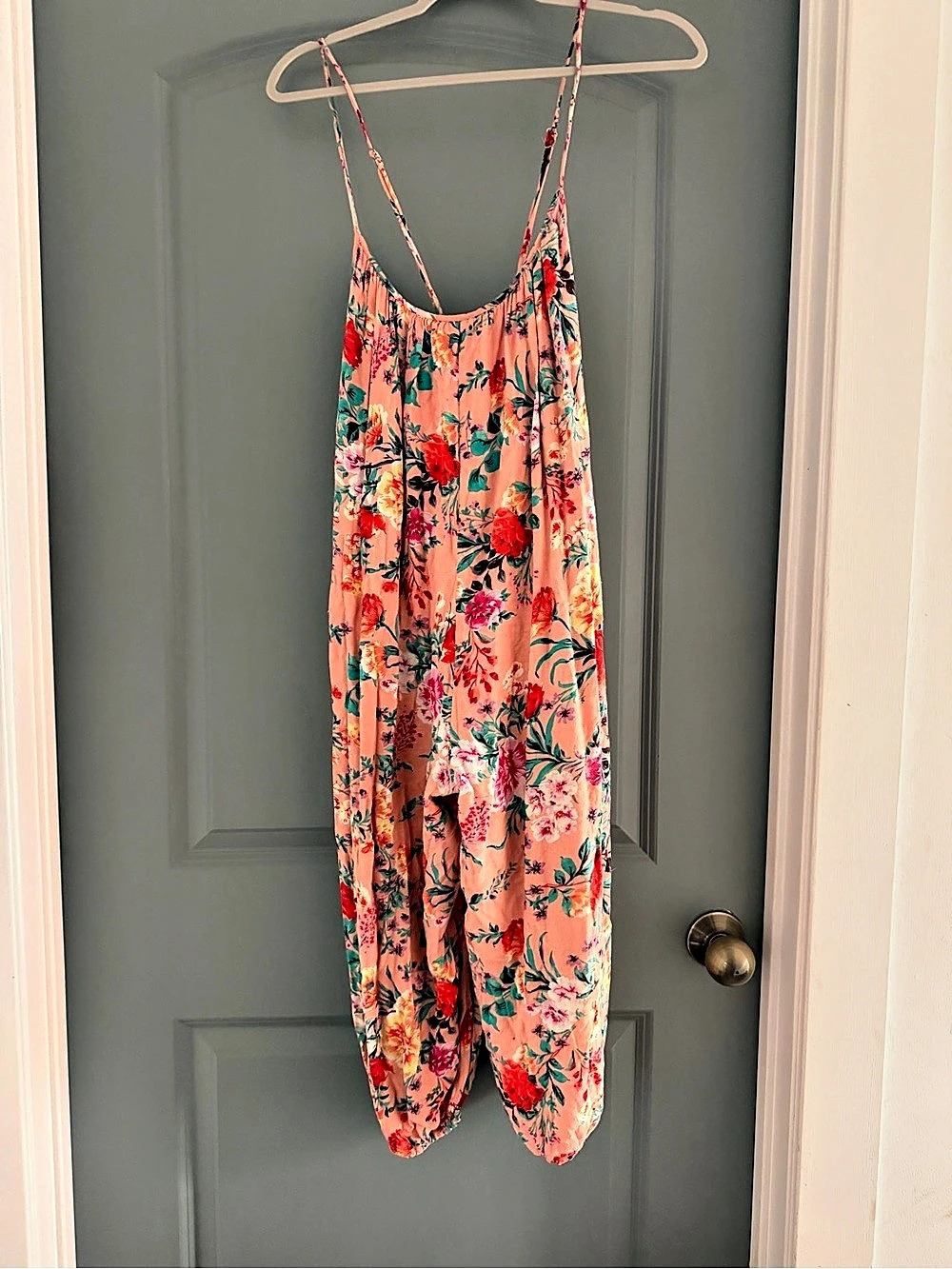 Rachel Antonoff Harem Style Jumpsuit in Pink Floral Size M